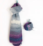 Cosy Handknit People Scarf - Mountain View