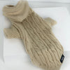 Cable Knitted Dog Hoodie - Cream