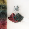 Cosy Handknit People Scarf - Autumn Leaves