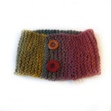 Cosy Handknit Dog Scarf - Autumn Leaves
