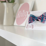 Bow Tie - Teal Meadow
