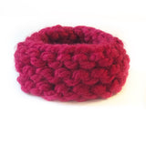 Super Chunky Dog Scarf Snood Ruby Red